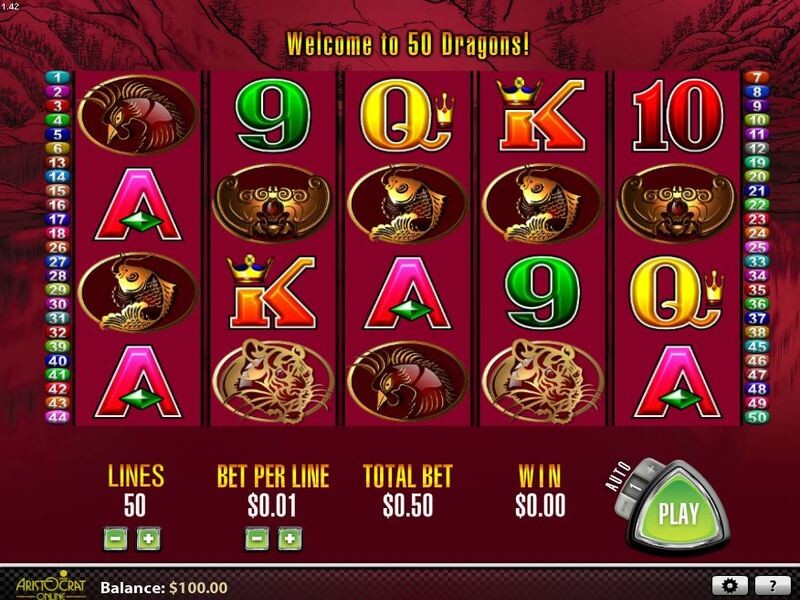 50 dragons free pokies